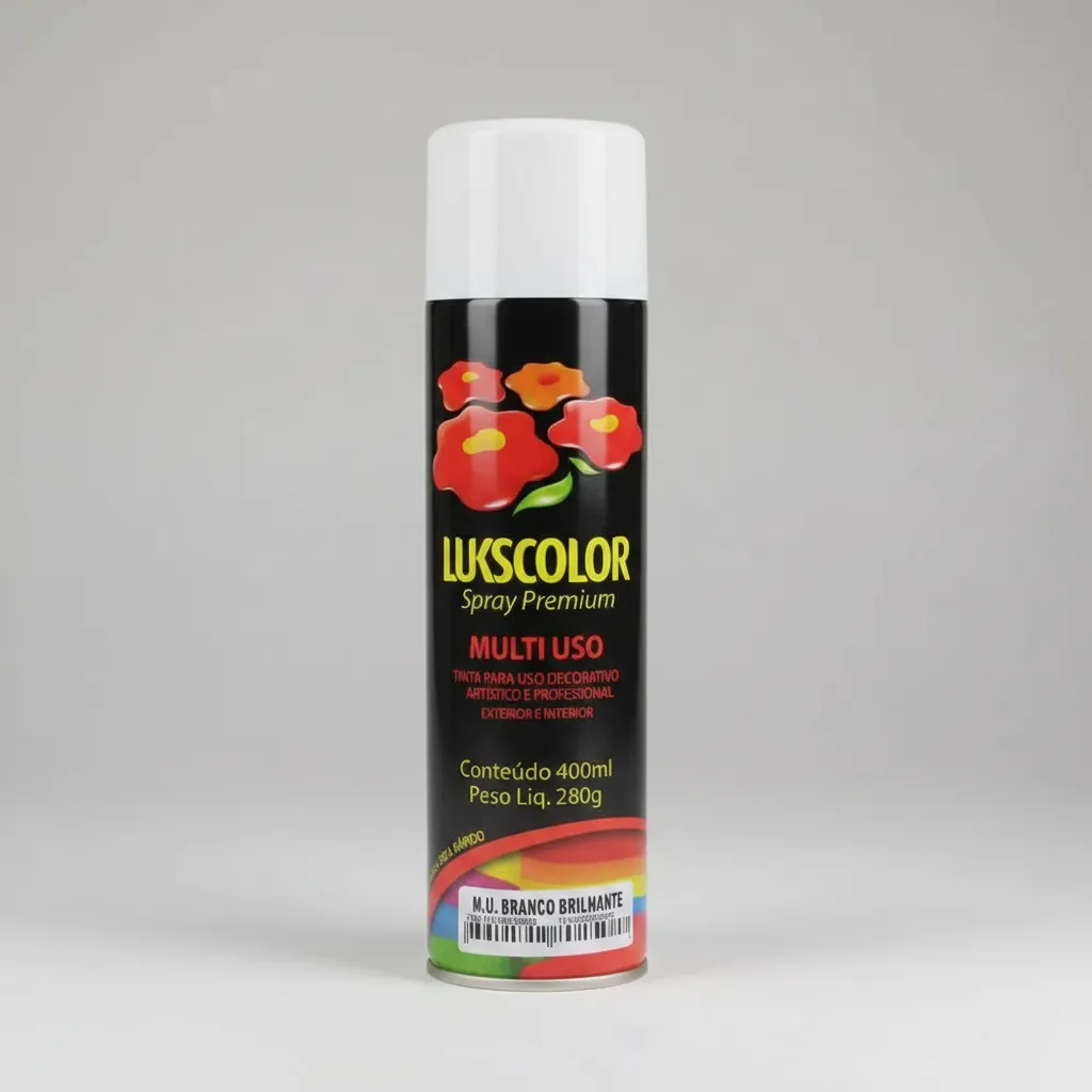 Spray Uso geral Branco Lukscolor 400ml